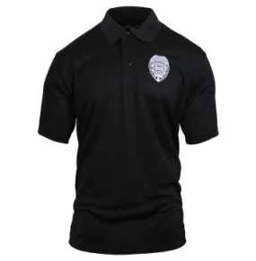 Moisture Wicking Security Polo Shirt With Badge