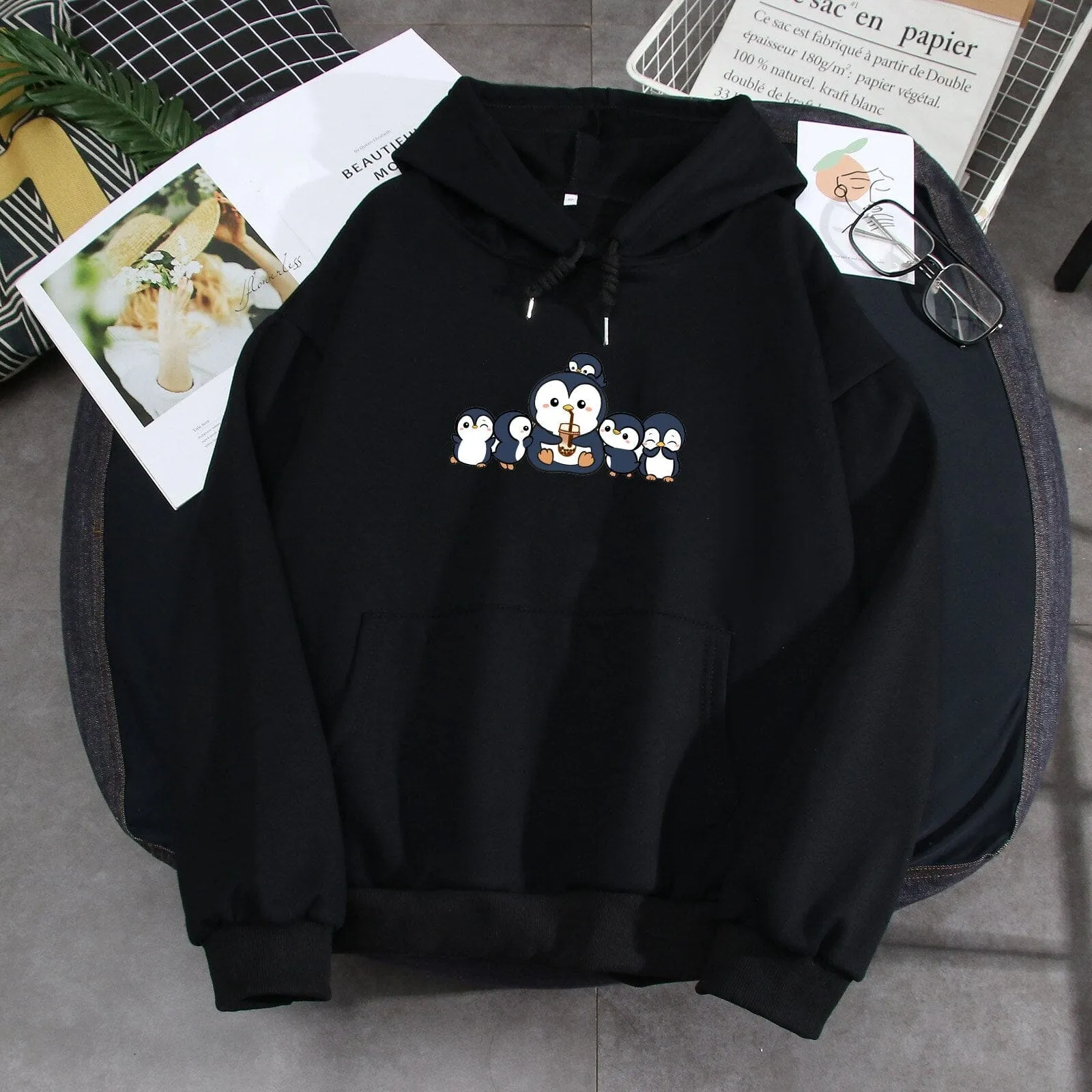 Penguins and Friends Soft Hoodie