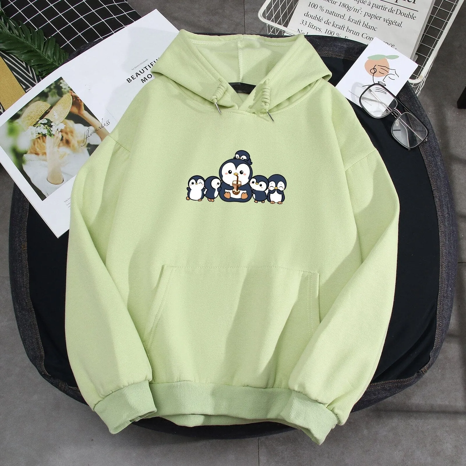 Penguins and Friends Soft Hoodie