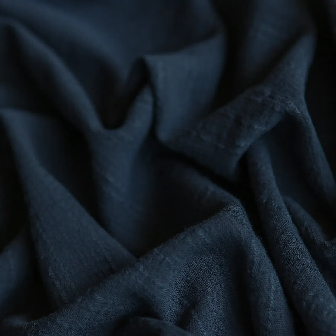 Poros Navy Cheesecloth