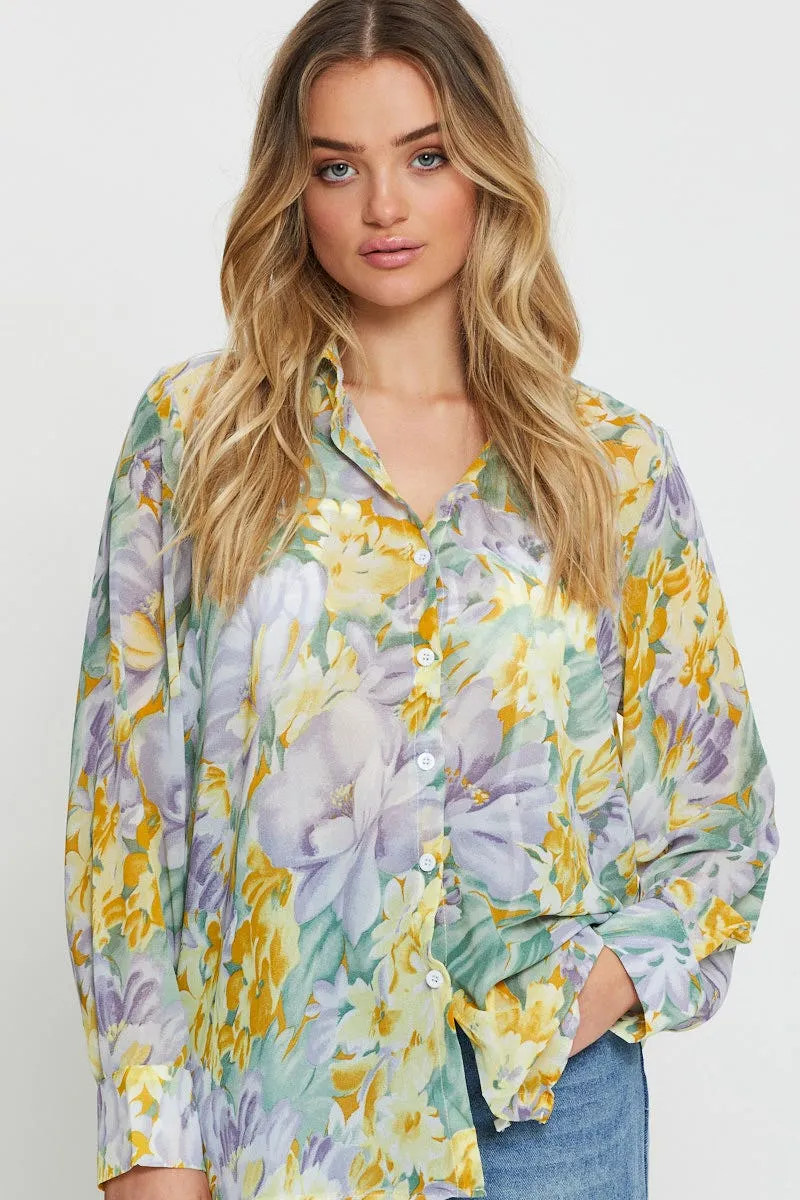 Print Oversized Shirts