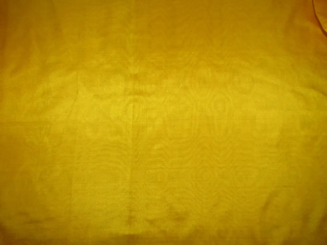 Pure Silk Fabric, GSM: 50 Gram MARY ANN Bright Yellow 44&quot;