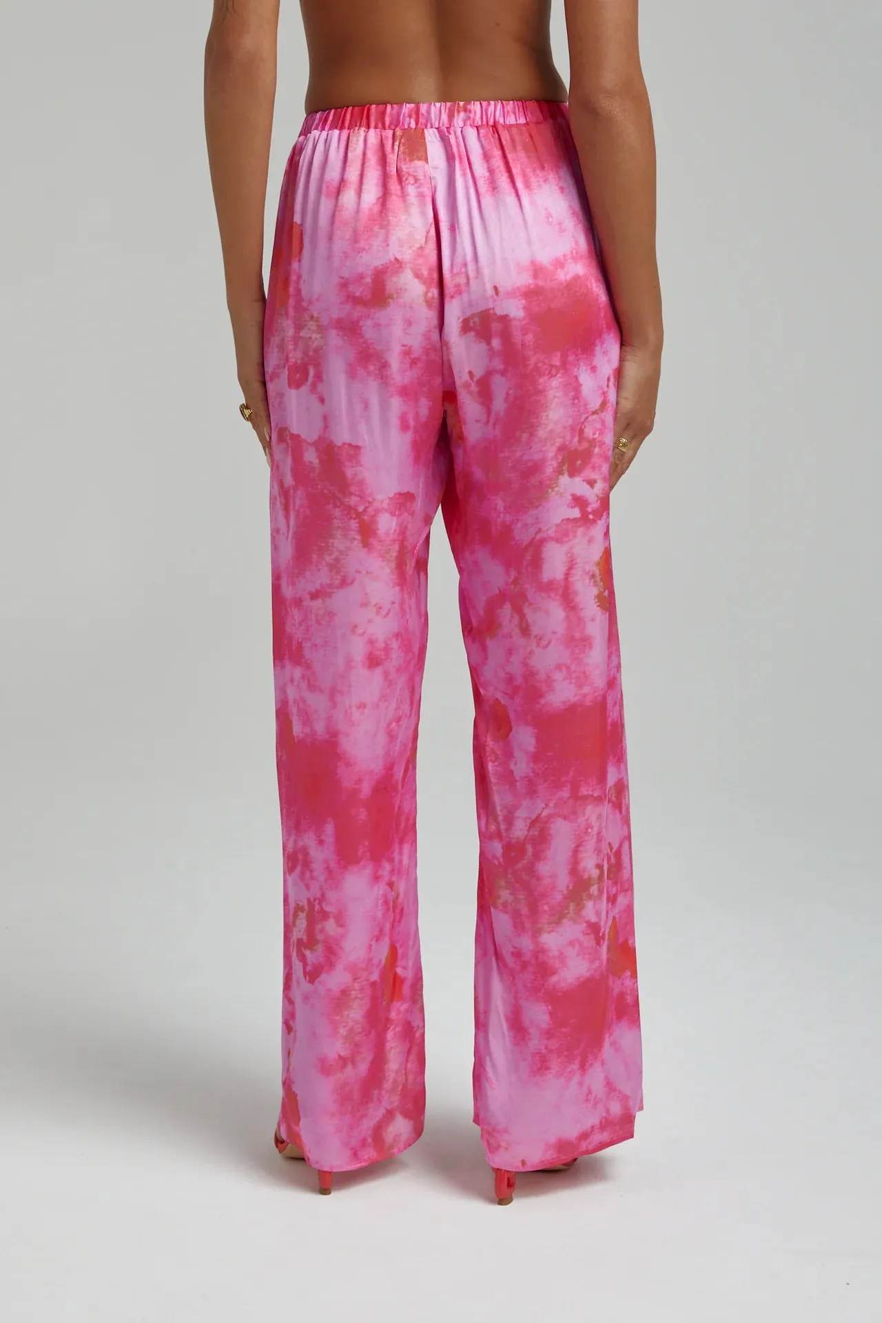 RELAXED PANTS - HIBISCUS