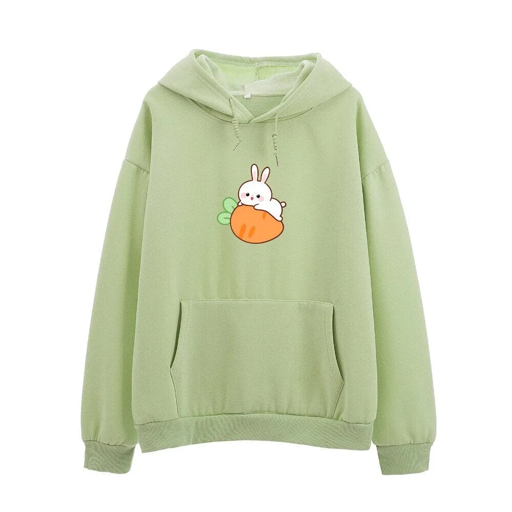 Relaxing Bun Bun the Bunny Soft Hoodie