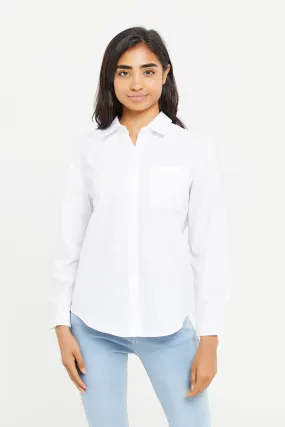 Senior Girls White Poplin Shirts