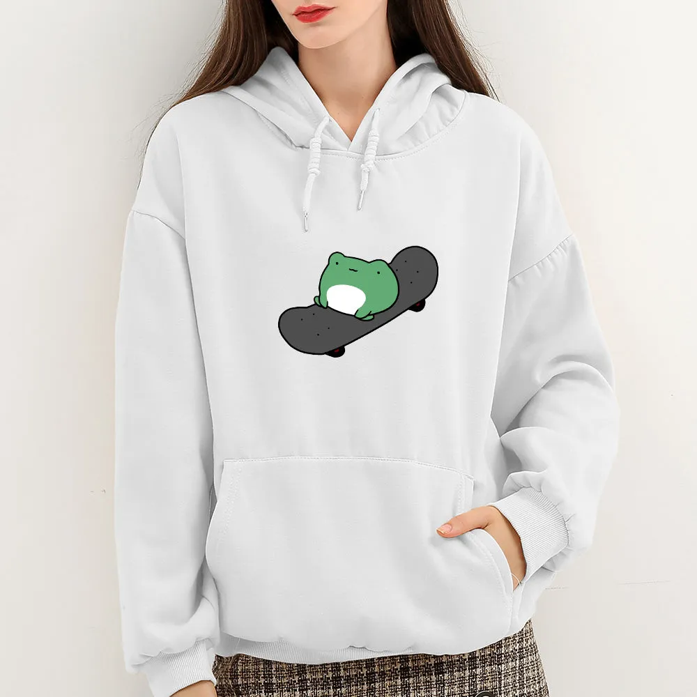 Skateboarding Froggy Soft Hoodie