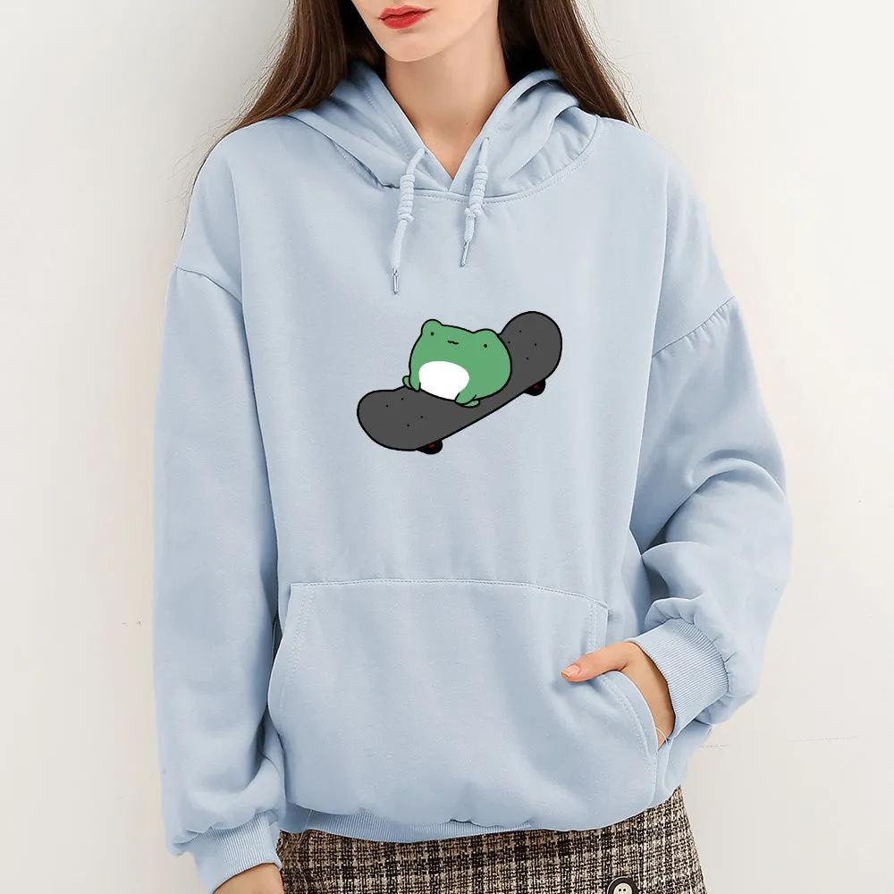 Skateboarding Froggy Soft Hoodie