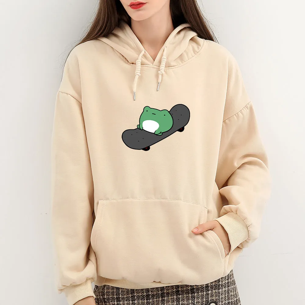 Skateboarding Froggy Soft Hoodie