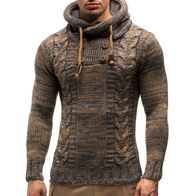 Soft Warm Turtleneck Men's Hoodies