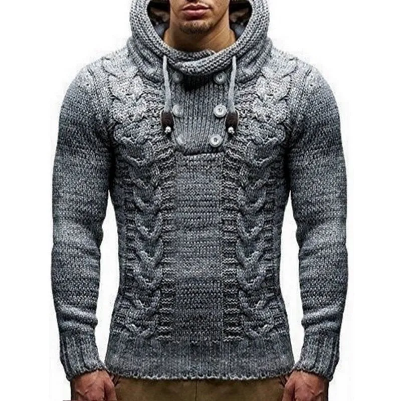 Soft Warm Turtleneck Men's Hoodies