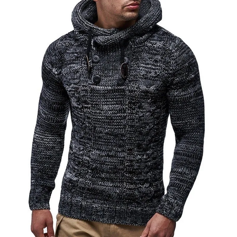 Soft Warm Turtleneck Men's Hoodies