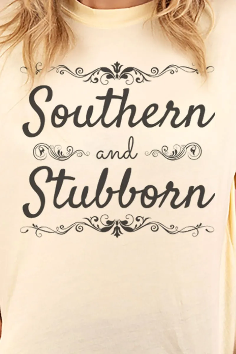 Southern And Stubborn Adult Soft-Tek Blend T-Shirt