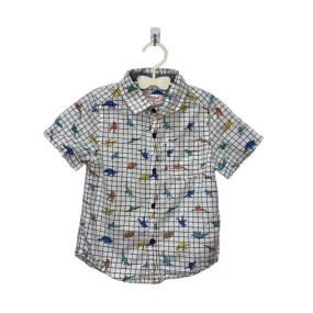 SS Dino Collared Button-Down Shirt