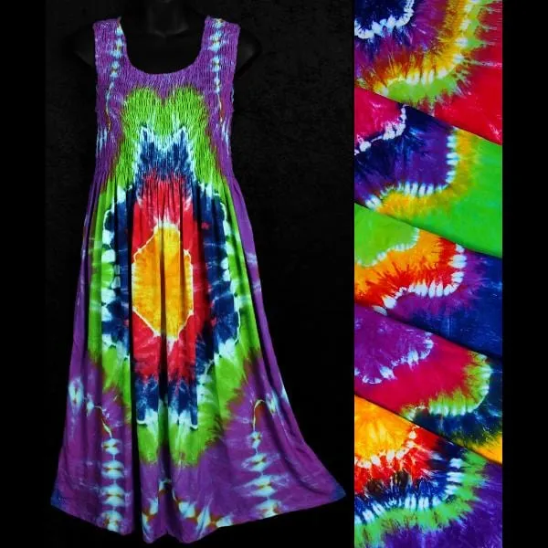 Star Tie-Dye Tank Dress