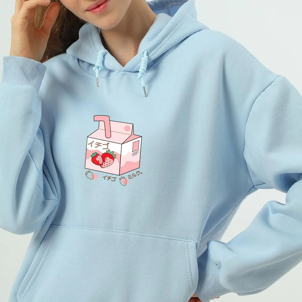 Strawberry Milk Box Soft Hoodie