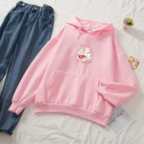 Strawberry Milk Box Soft Hoodie