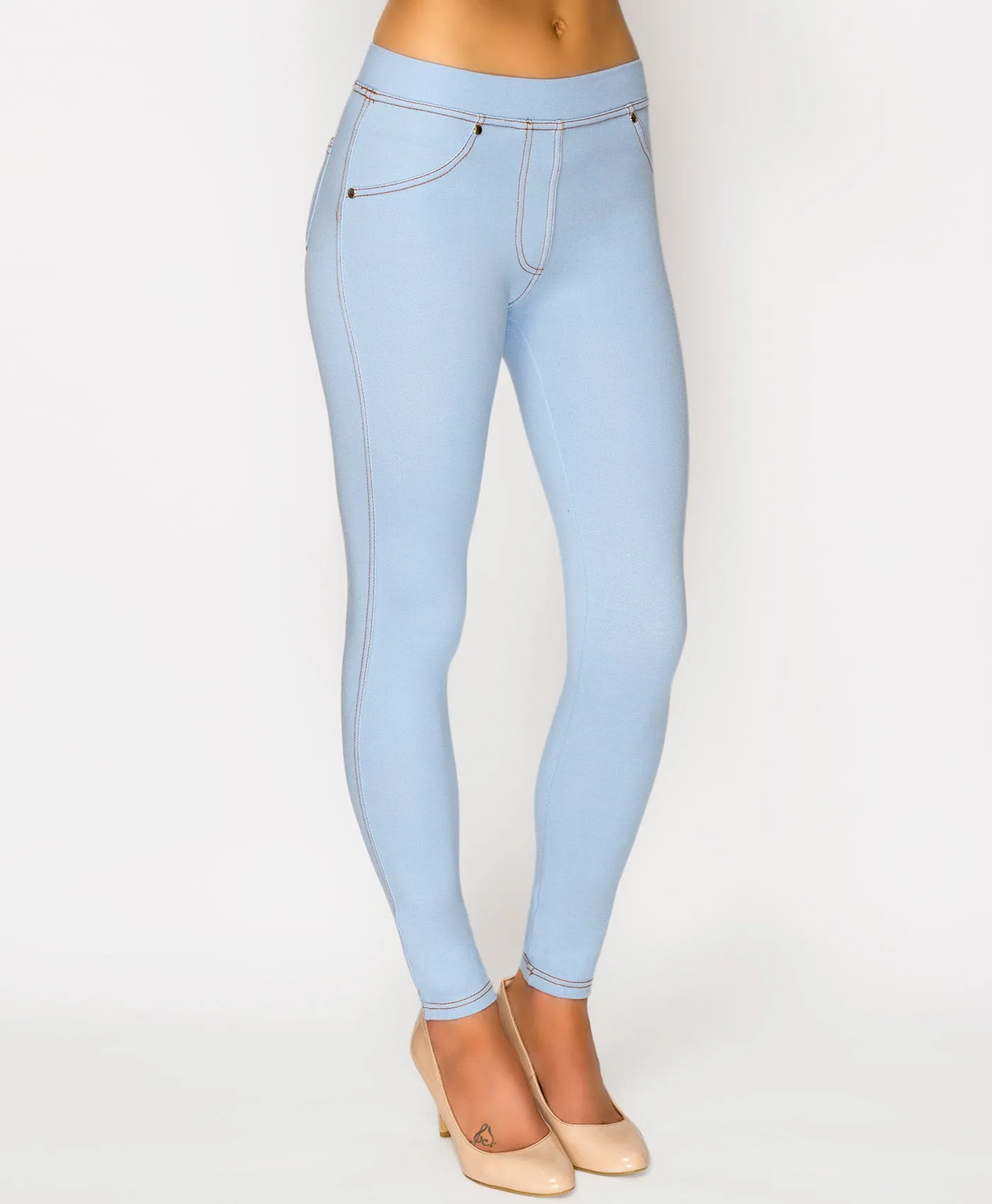 Stretch Denim Look Jeggings