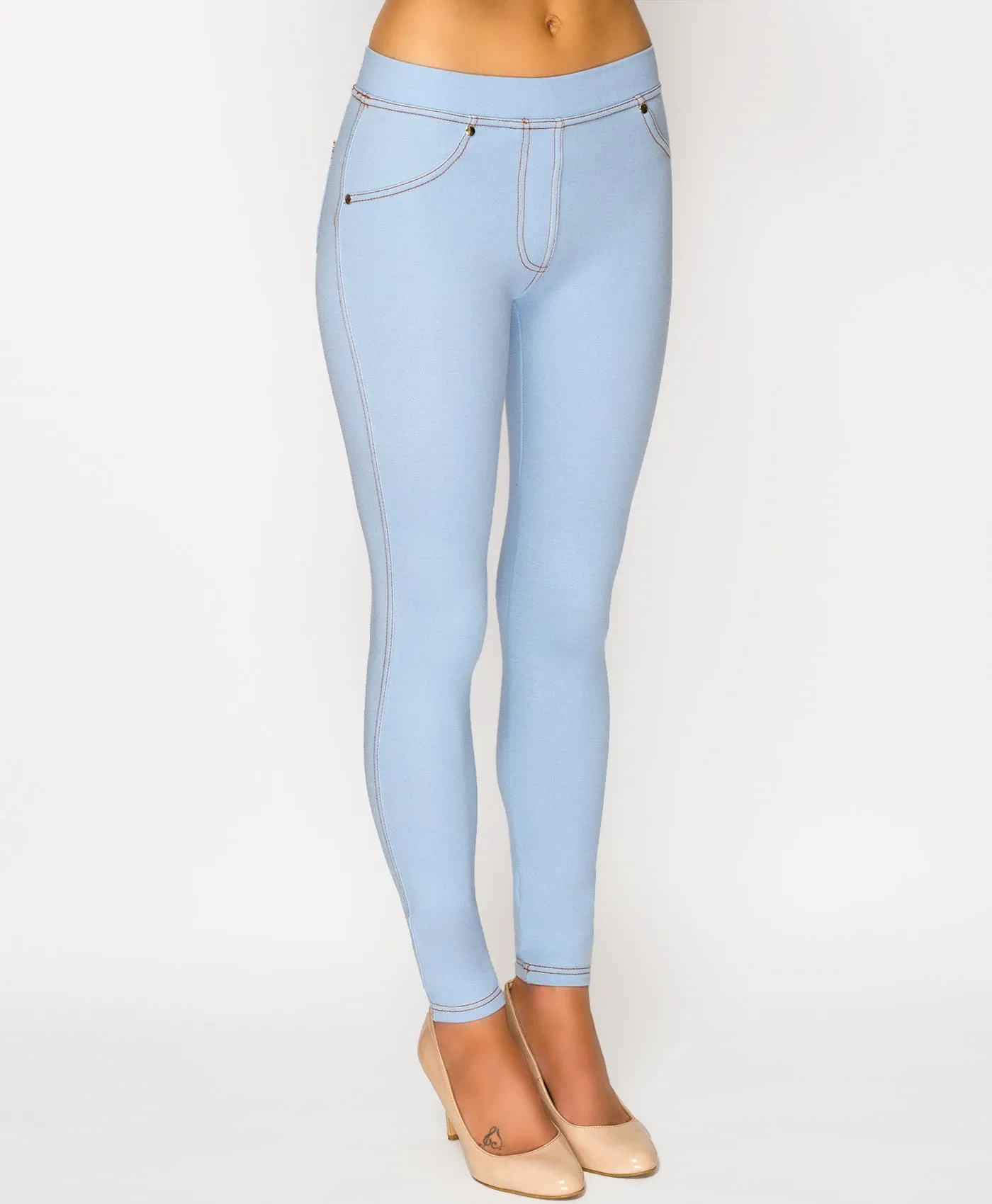 Stretch Denim Look Jeggings