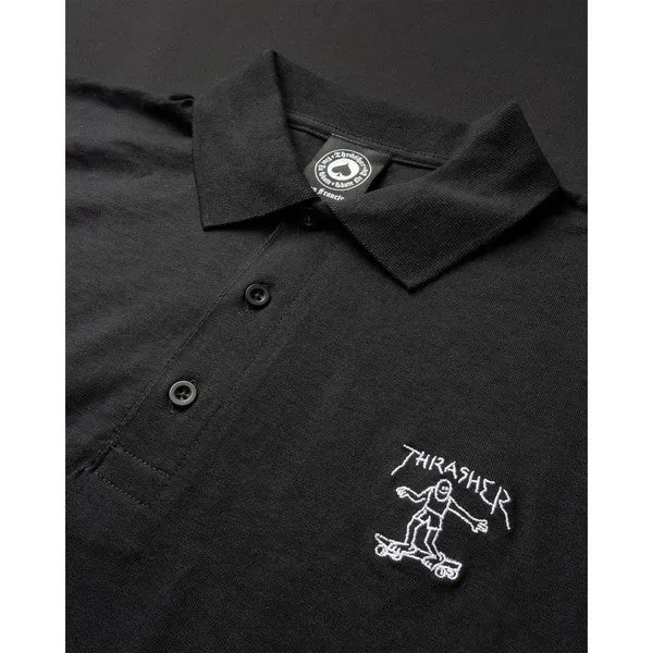 Thrasher Little Gonz Polo Shirt Black