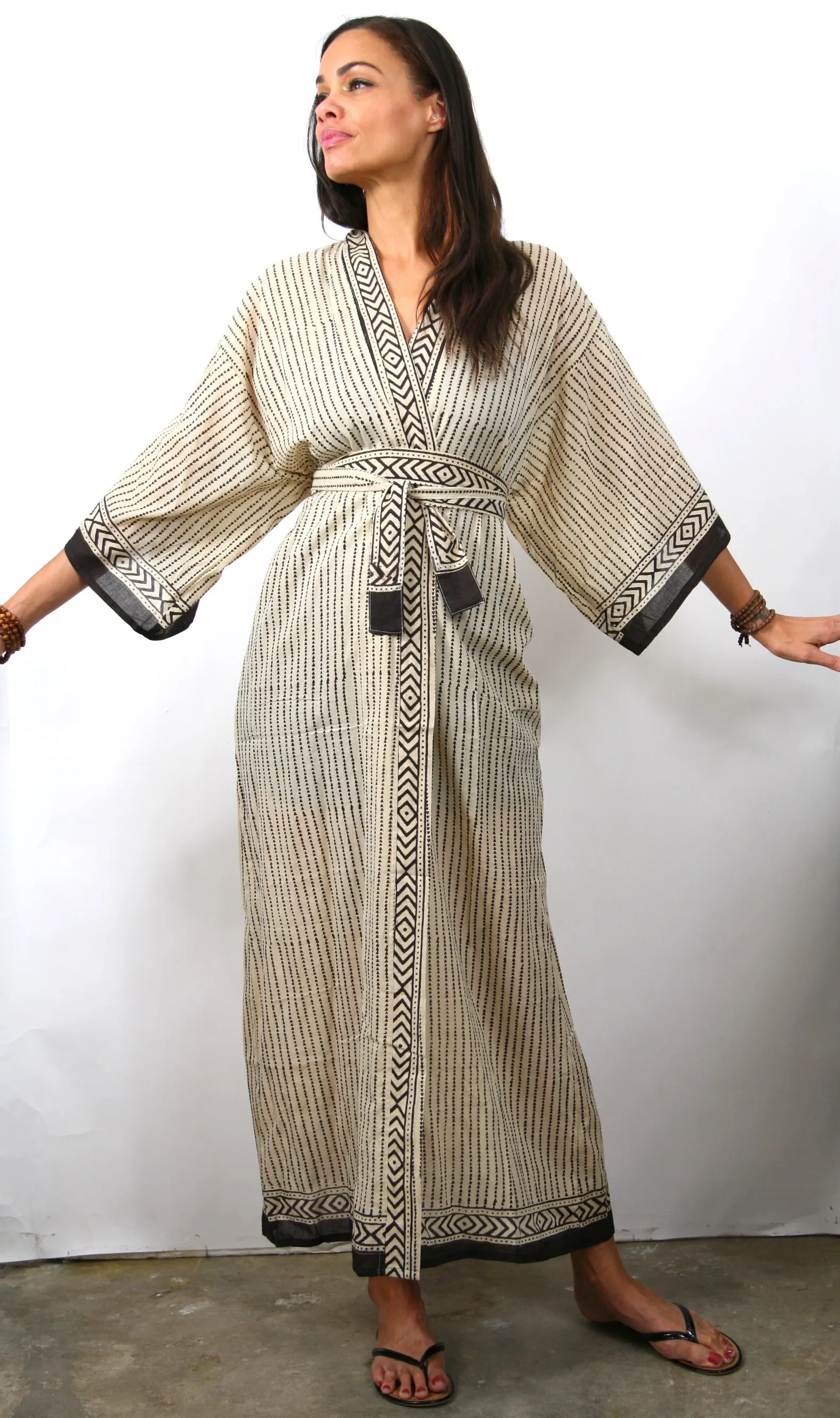 Tiny Diamond - Long Kimono Robe