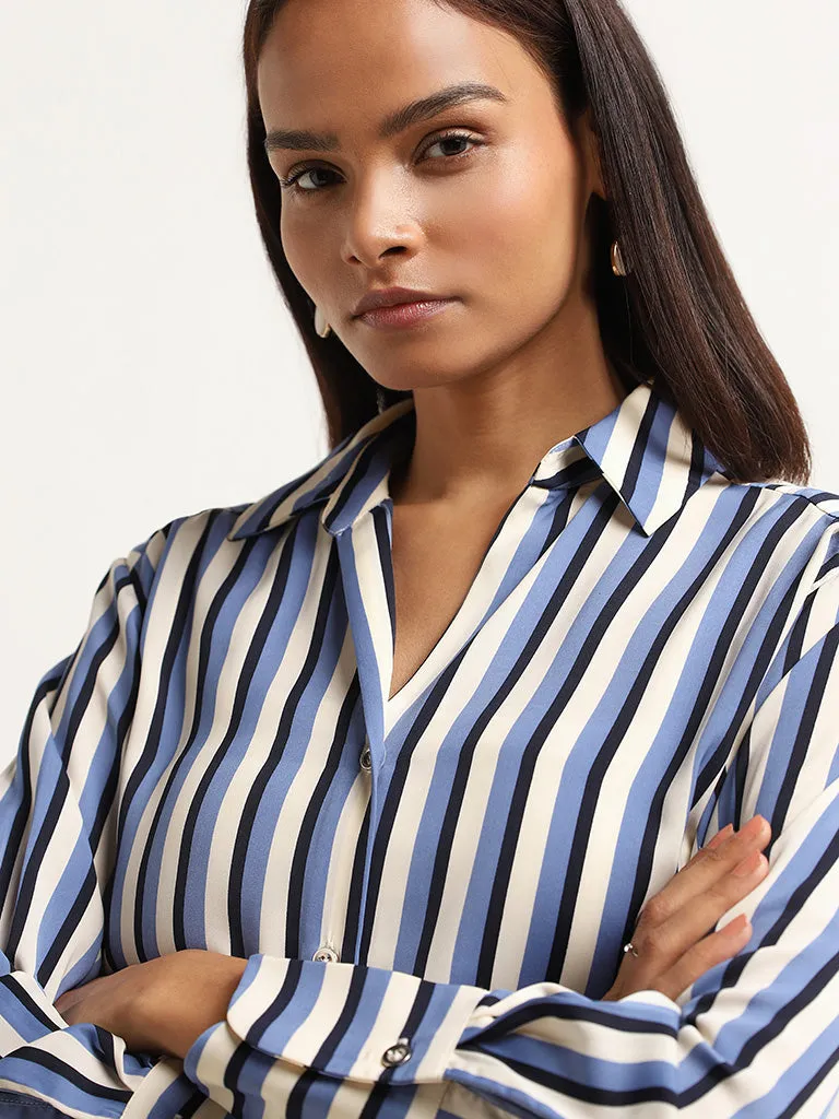 Wardrobe Blue Striped Shirt