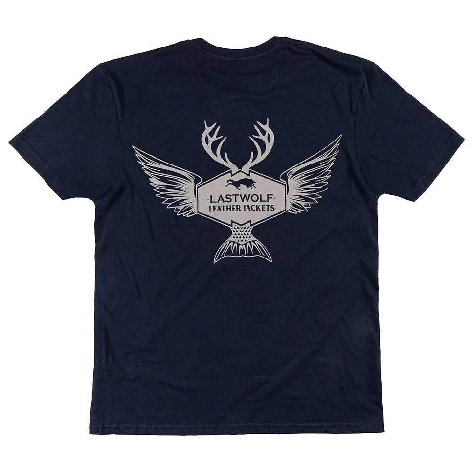 WILDLIFE TEE - NAVY BLUE