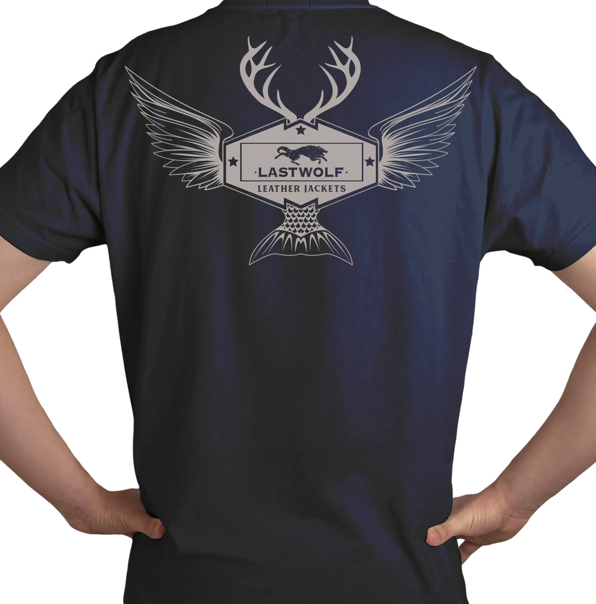 WILDLIFE TEE - NAVY BLUE