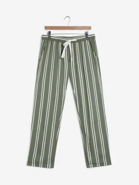 Wunderlove Olive Striped Pyjamas